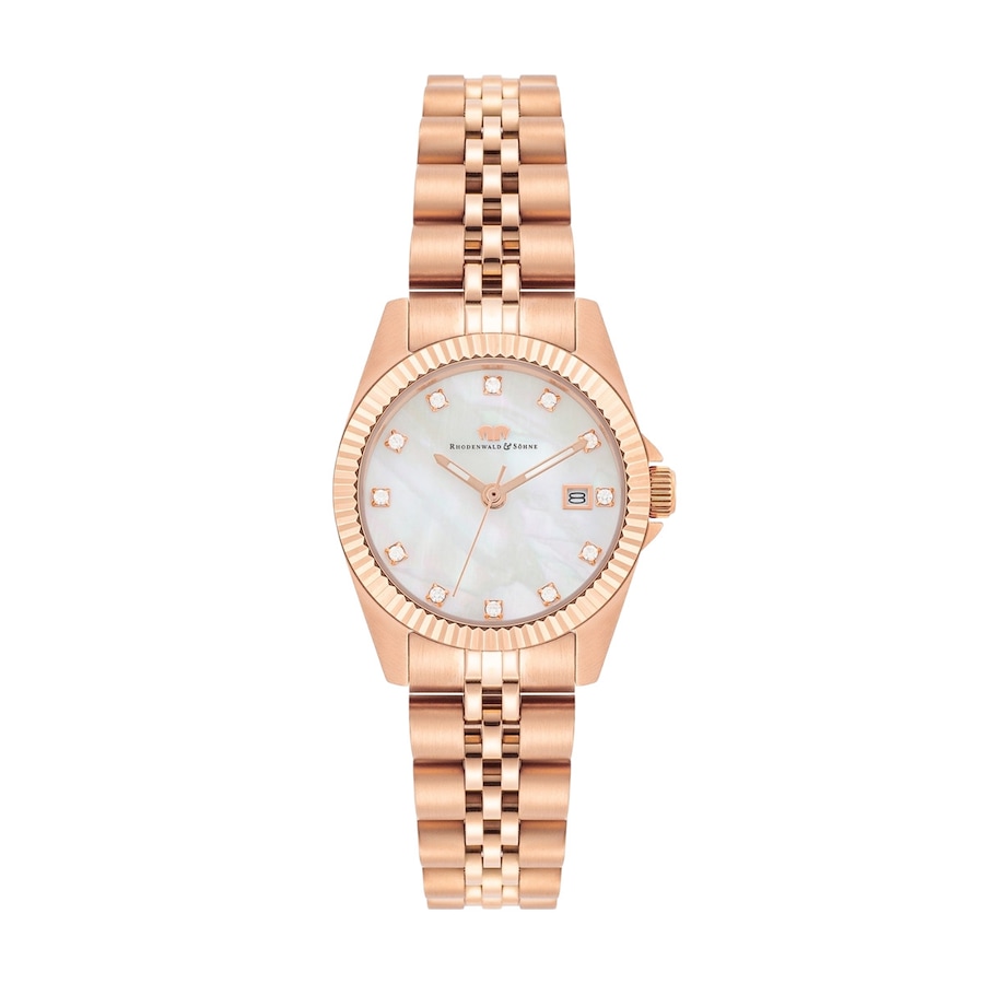 Rhodenwald & Söhne Armband-Uhr Cassina aus Edelstahl in roségold 27,5 mm Damen