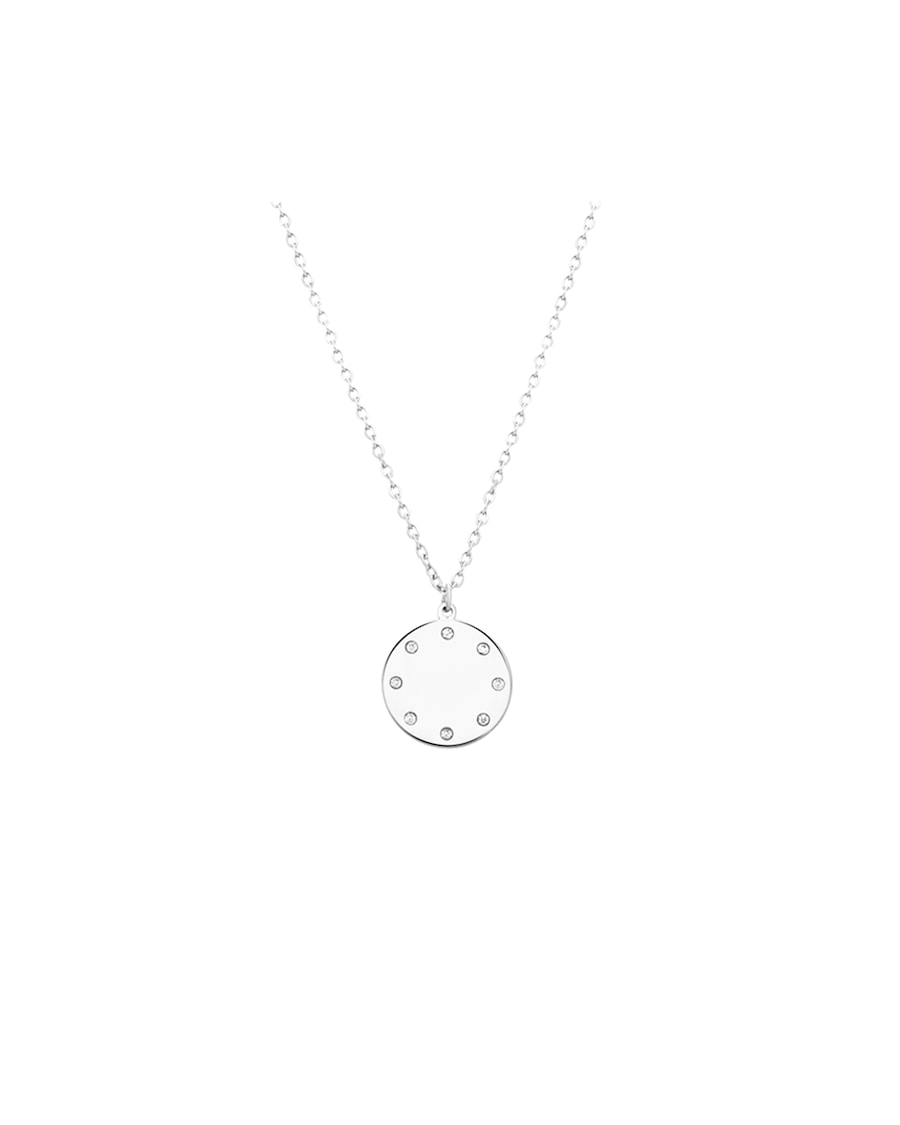 Lucardi Halskette Stahl Silber Damen