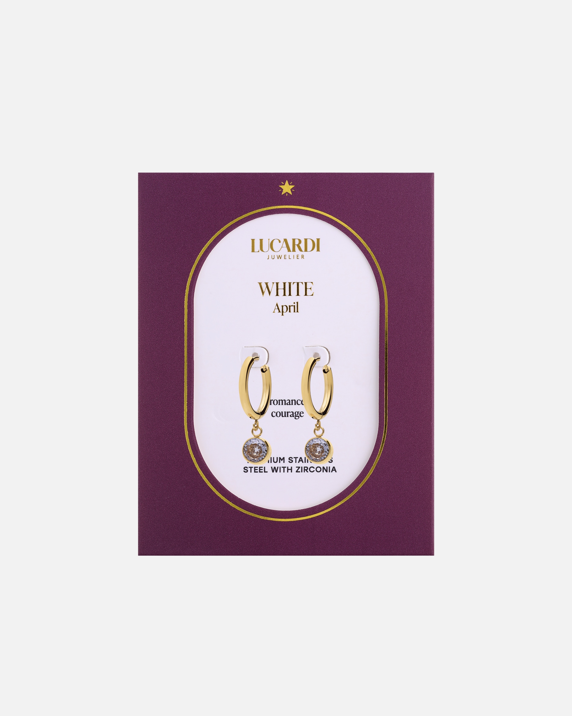 Ohrringe für Weiblich Lucardi Ohrringe Gold - April