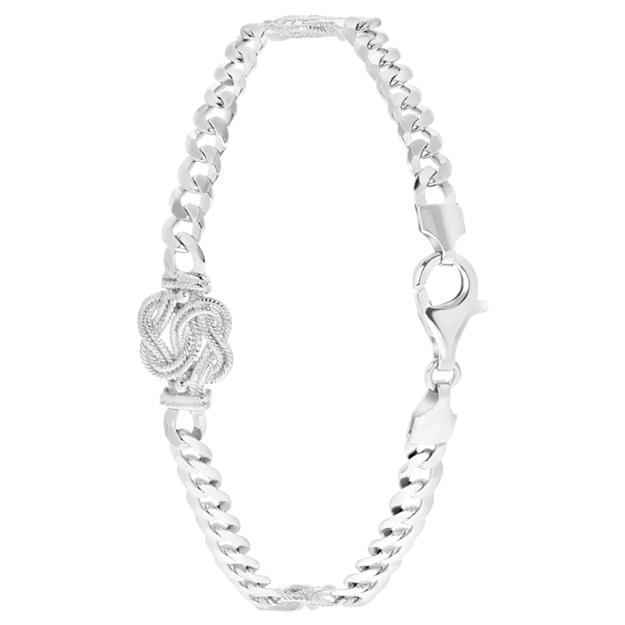 Lucardi Armband 925 Silber silbern 19.0mm