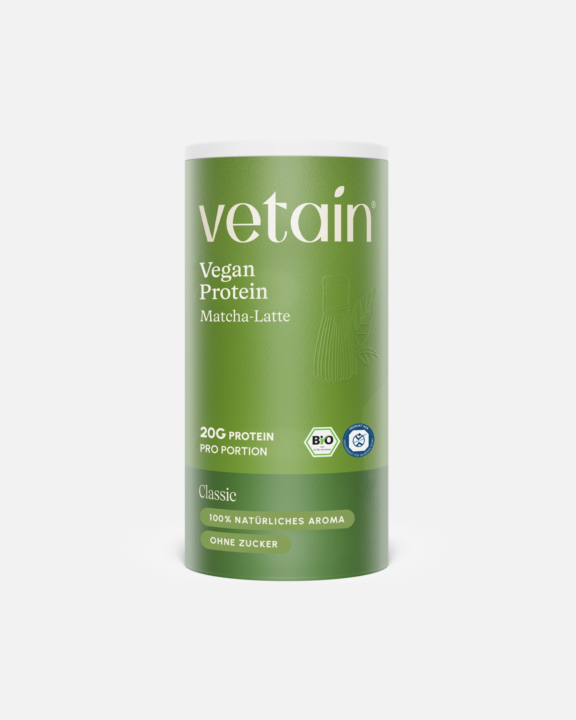 Protein & Shakes für Unisex Vetain Default Brand Line Bio Vegan Protein Pulver - Matcha Latte Matcha-Latte