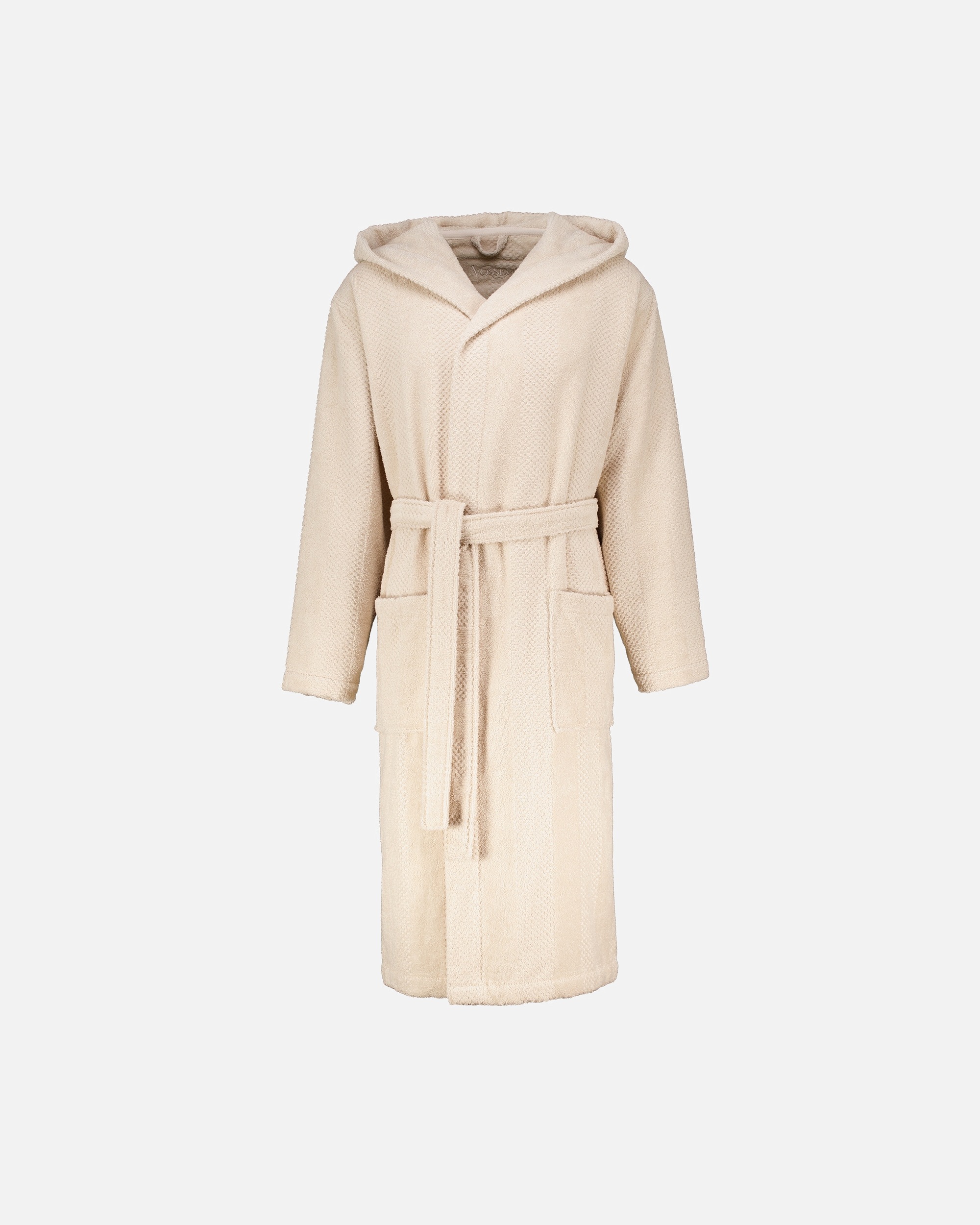 Bademantel für Unisex Vossen Vossen Bademäntel Unisex Kapuze Balance Samu sand - 6040 L