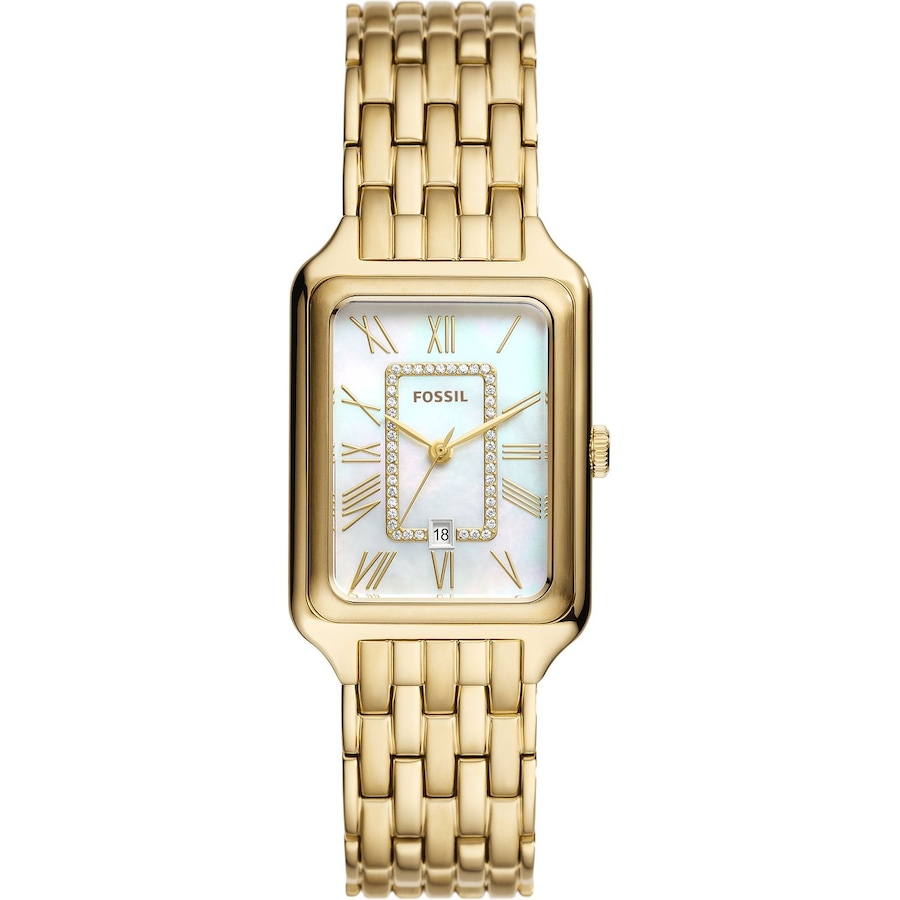 Fossil Damenuhr Edelstahl gold Damen