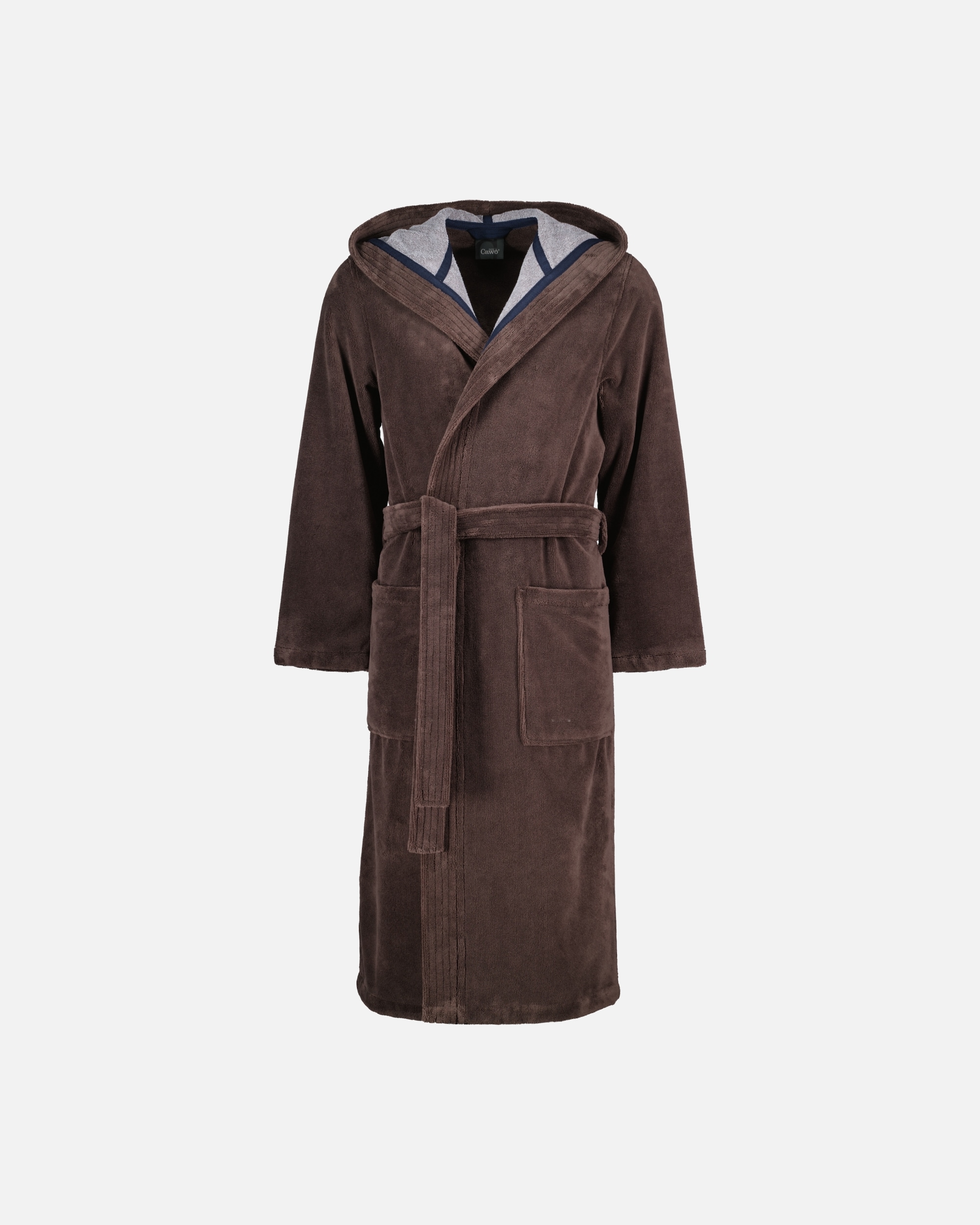 Bademantel für Unisex Cawö Cawö Bademäntel Herren Kapuze Doubleface 831 mokka - 31 XL