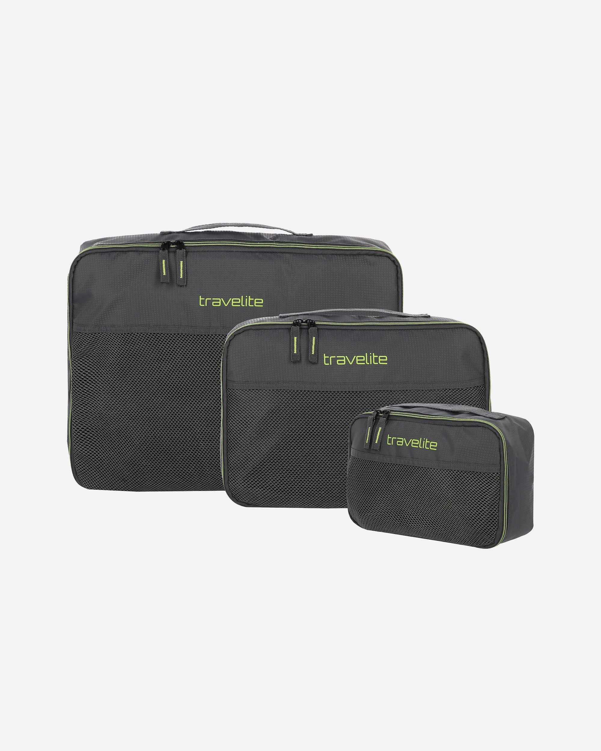 Tasche für Männlich Travelite Accessoire Packtaschen Set 3 tlg. anthrazit