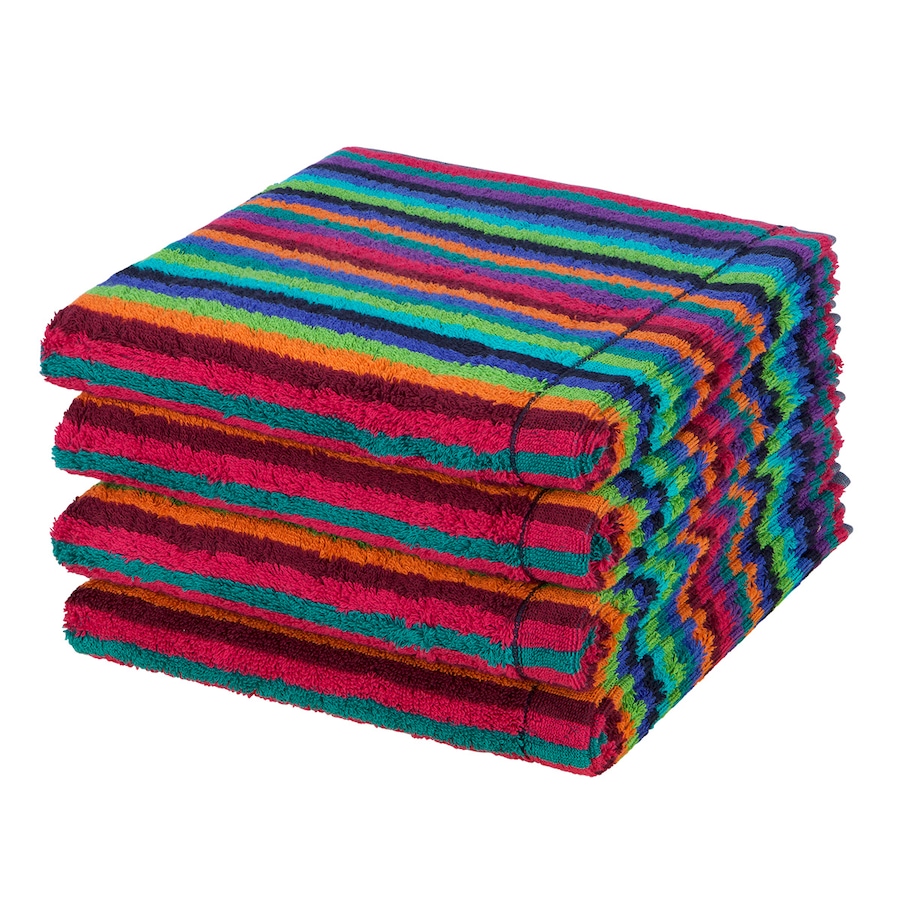 Cawö Handtuch-Set Lifestyle (4er Set) Mehrfarbig Schwarz