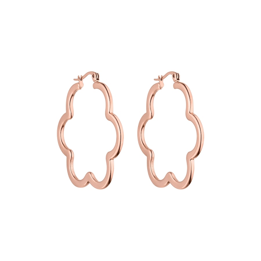 Purelei Bloom Ohrringe 100% Edelstahl Rosegold Hellbraun Damen