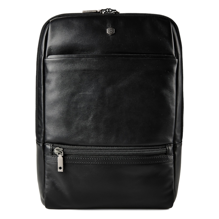 Jekyll & Hide Business-Rucksack RFID Schutz Leder 40 cm Laptopfach black Schwarz Herren