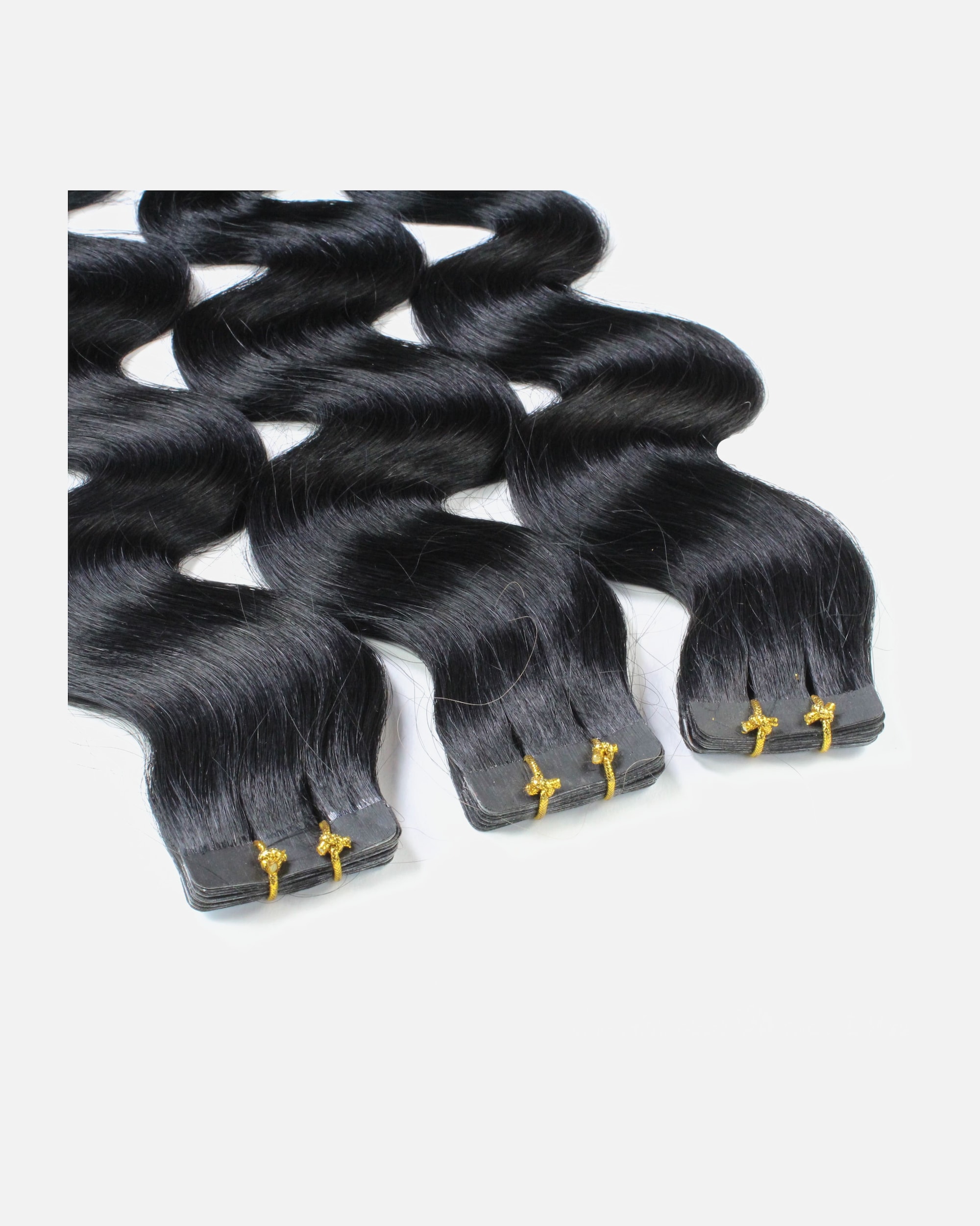 Extensions für Weiblich hair2heart Tape Extensions Echthaar #2/0 Schwarz 40cm