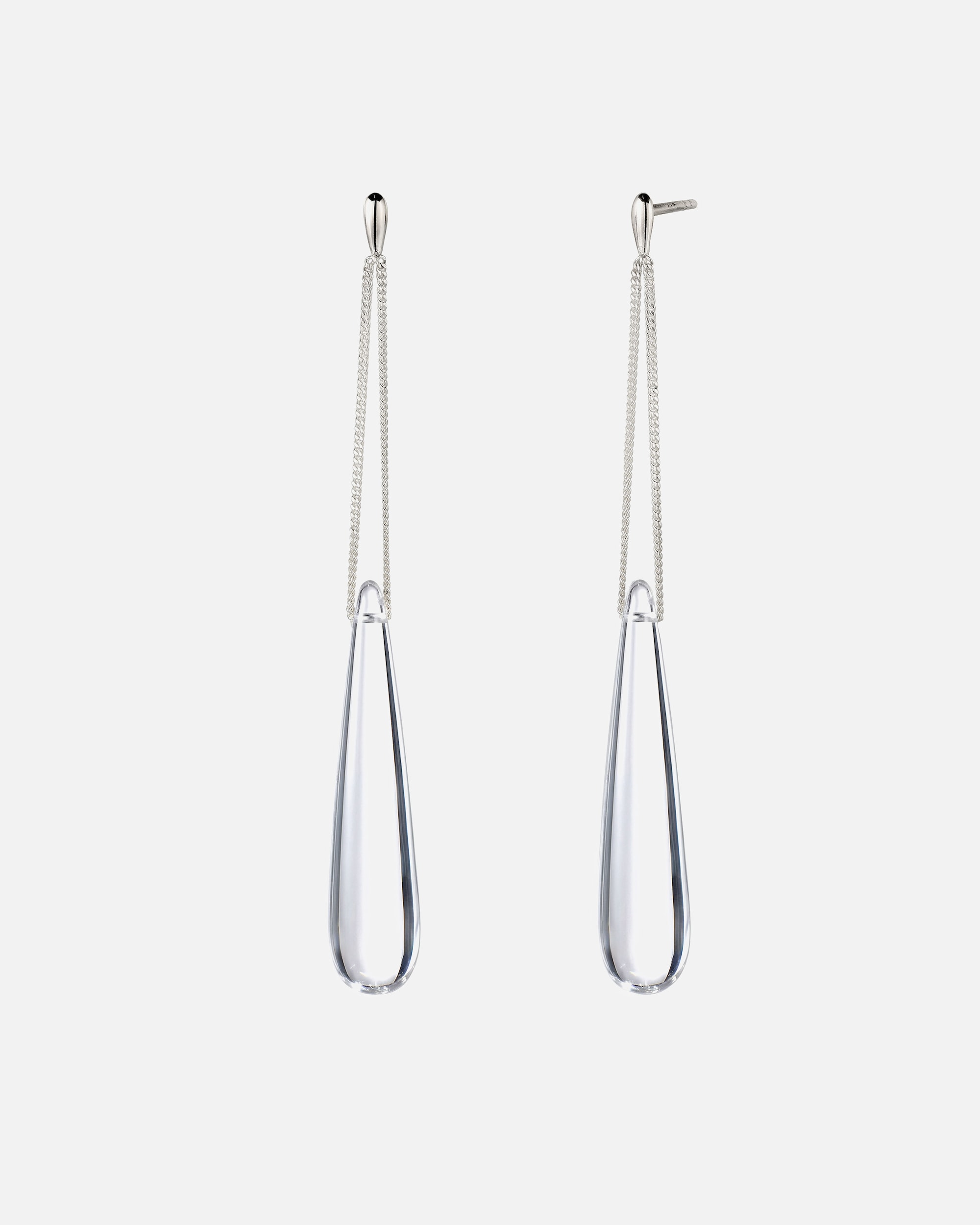 Ohrringe für Weiblich Elli Resin Tropfen Transparent 925 Sterling Silber OneSize