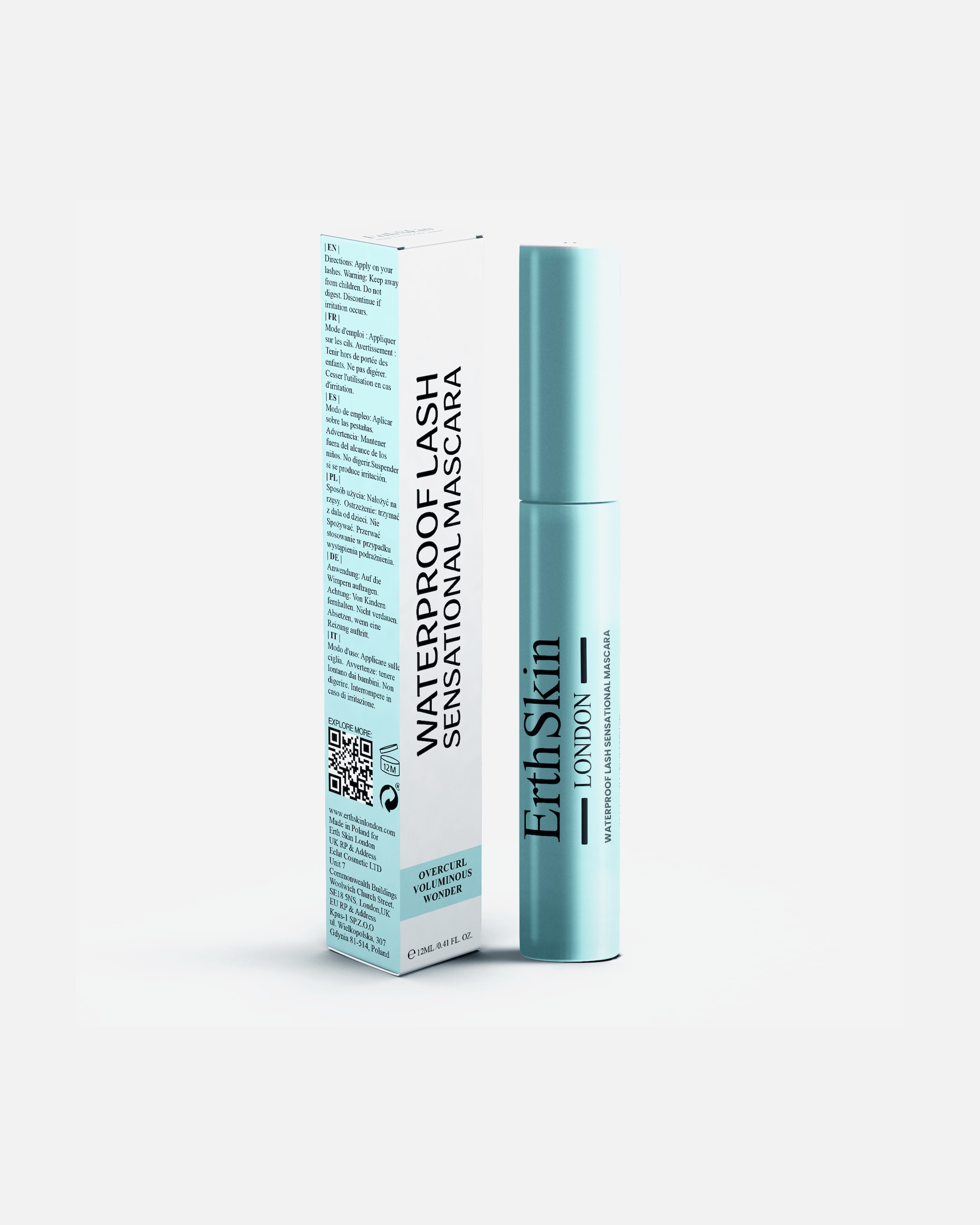Mascara für Unisex ErthSkin London Waterproof Lash Sensational Mascara 1 Stück