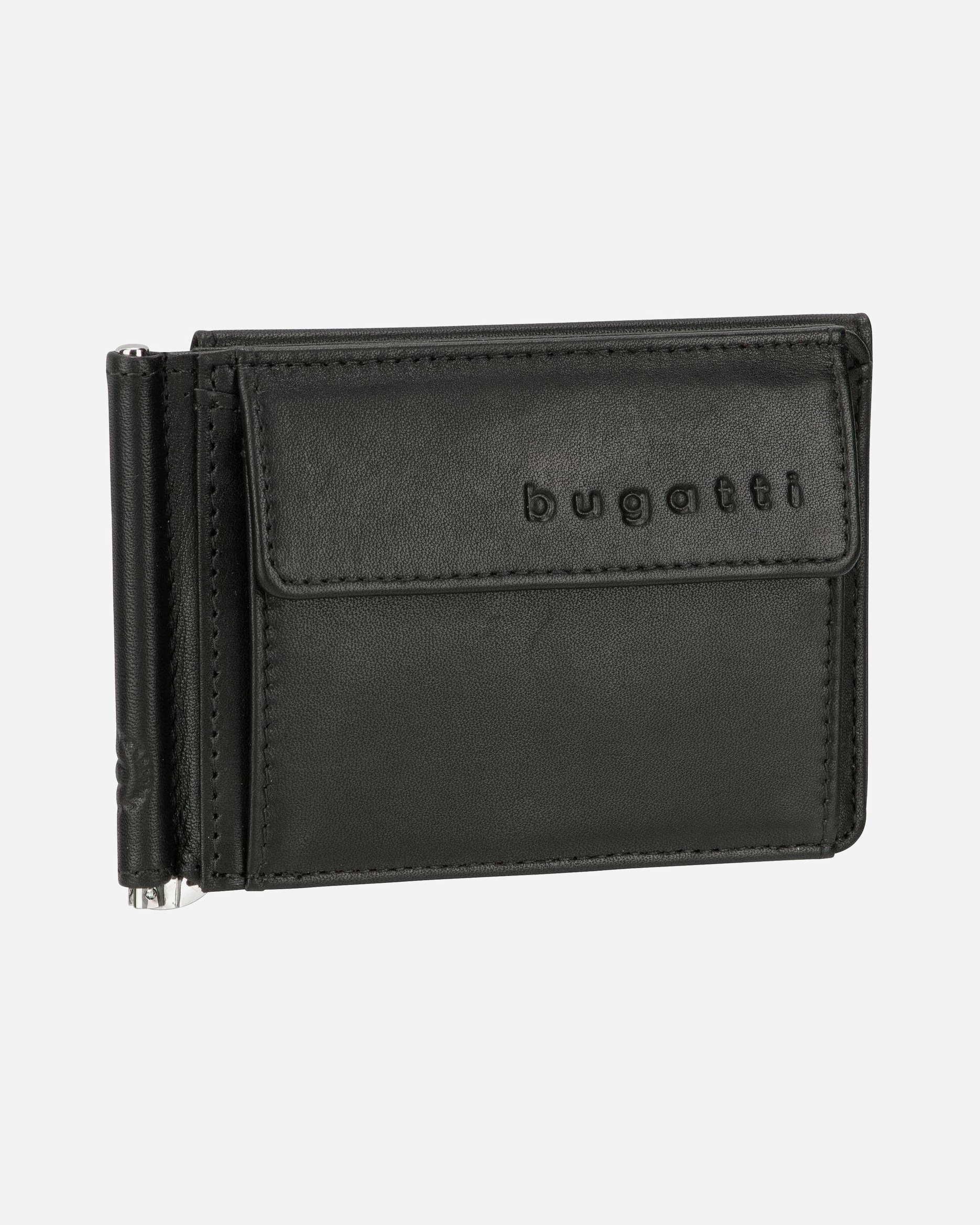 Portemonnaie für Unisex Bugatti Geldbörse Primo Clip Schwarz