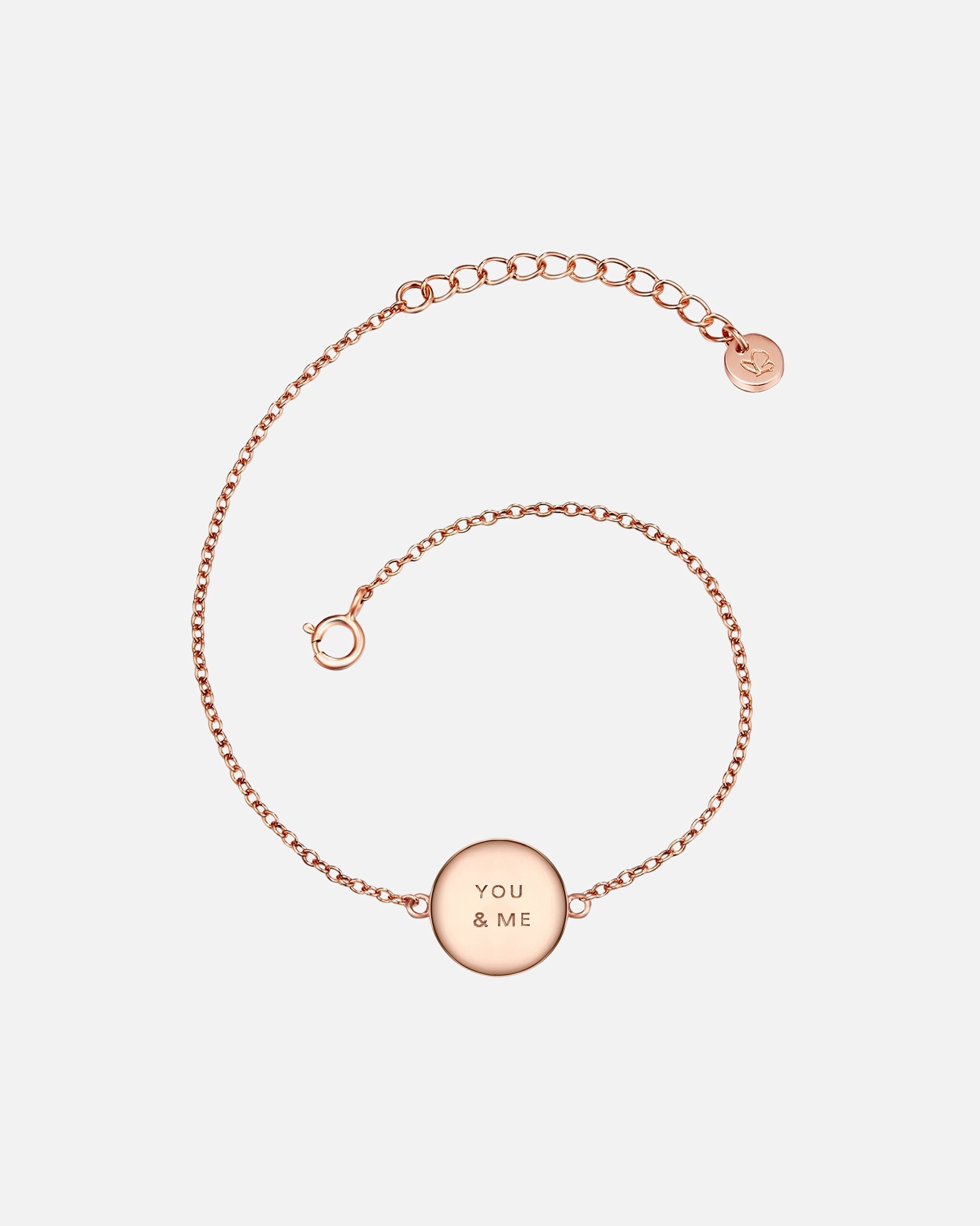 Armband für Weiblich Glanzstücke München Armband You Me Sterling Silber in Roségold 17,0 cm Basislänge + 3,0 cm Verlängerung