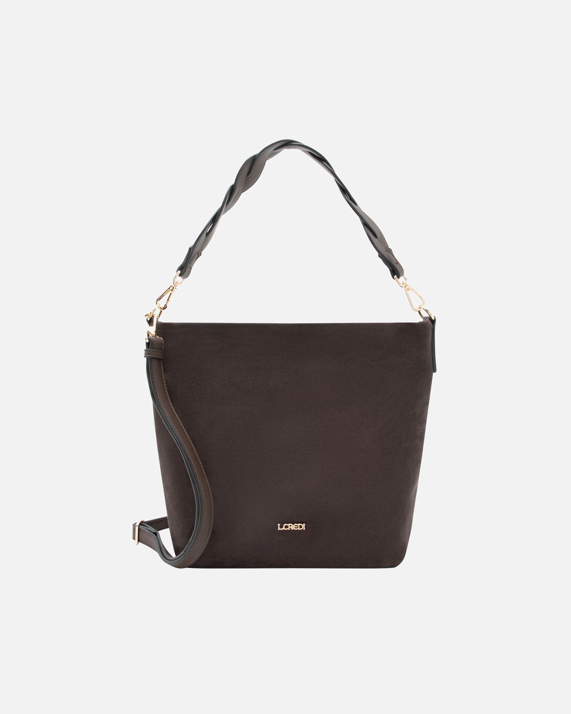 Clutch für Weiblich L.CREDI Resi Schultertasche chocolate