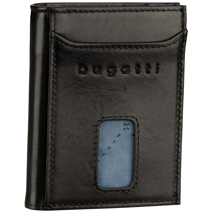 Bugatti Geldbörse Secure Slim Mini Zip Special 1485R Schwarz
