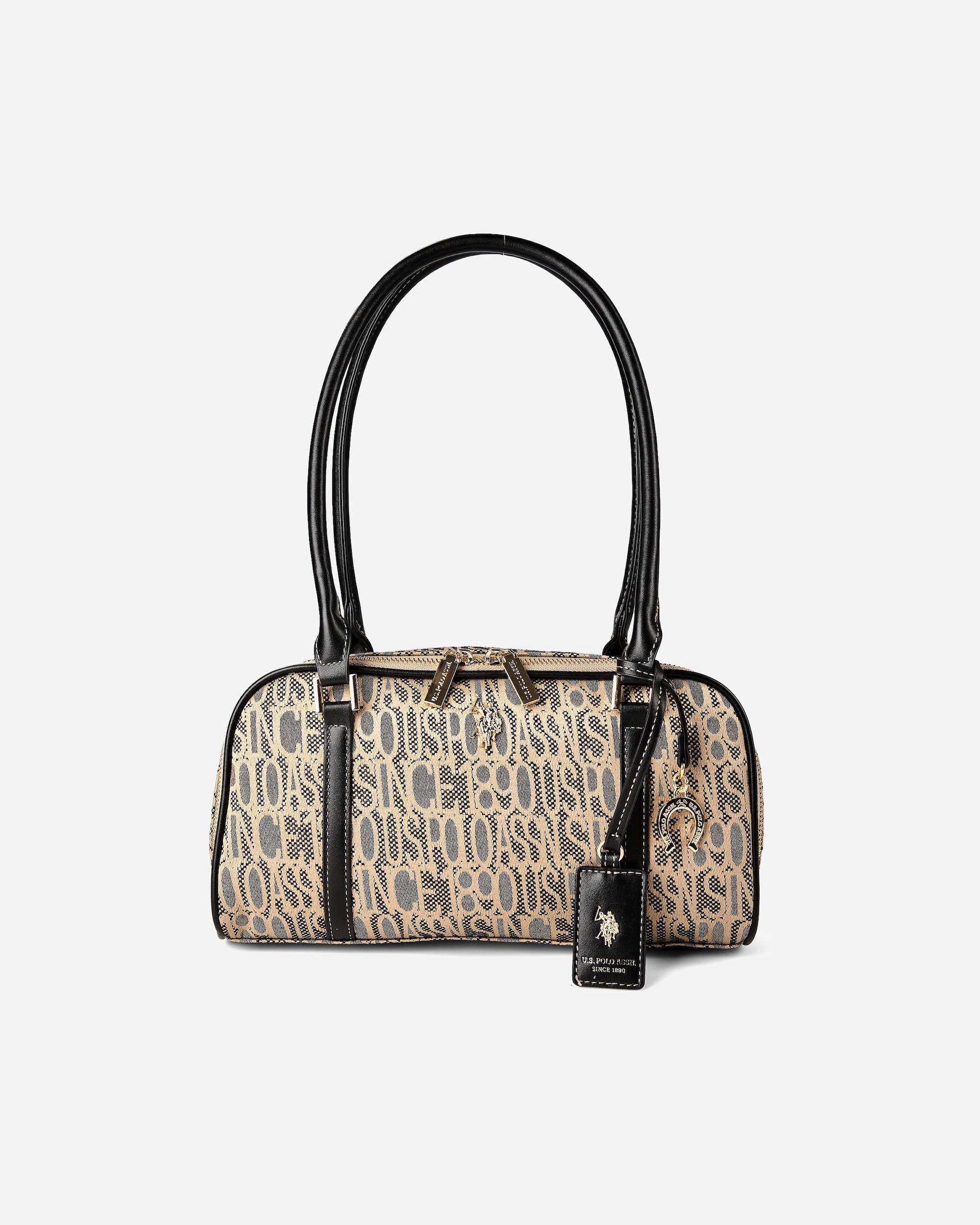 Clutch für Weiblich U.S. Polo Assn. Jacquard Schultertasche black