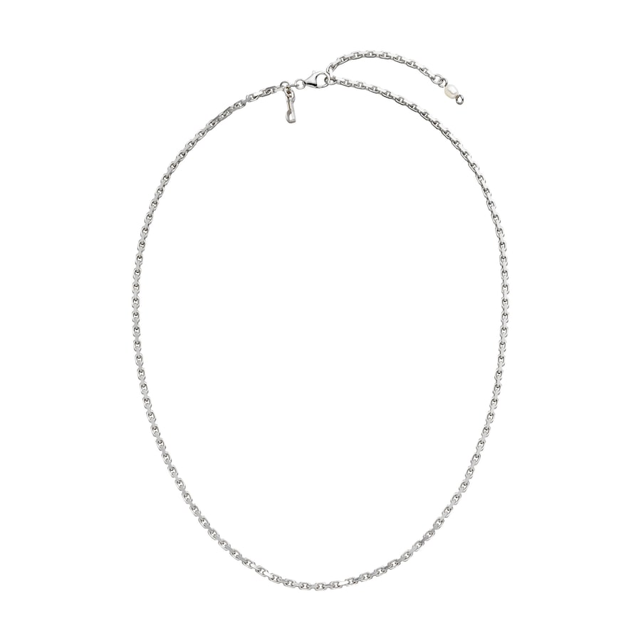 Purelei Gleam Kette 100% Sterling Silber 50/55 cm Grau Damen