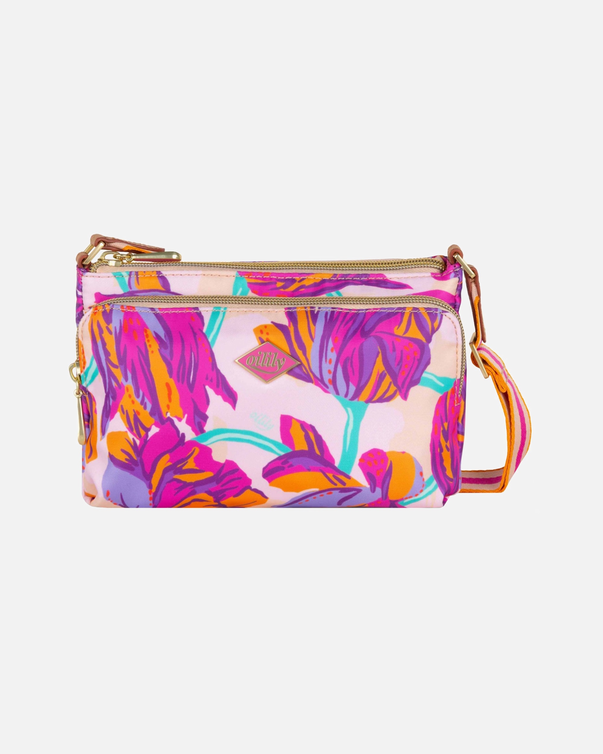 Handtasche für Weiblich Oilily Tulipy Umhängetasche bisque