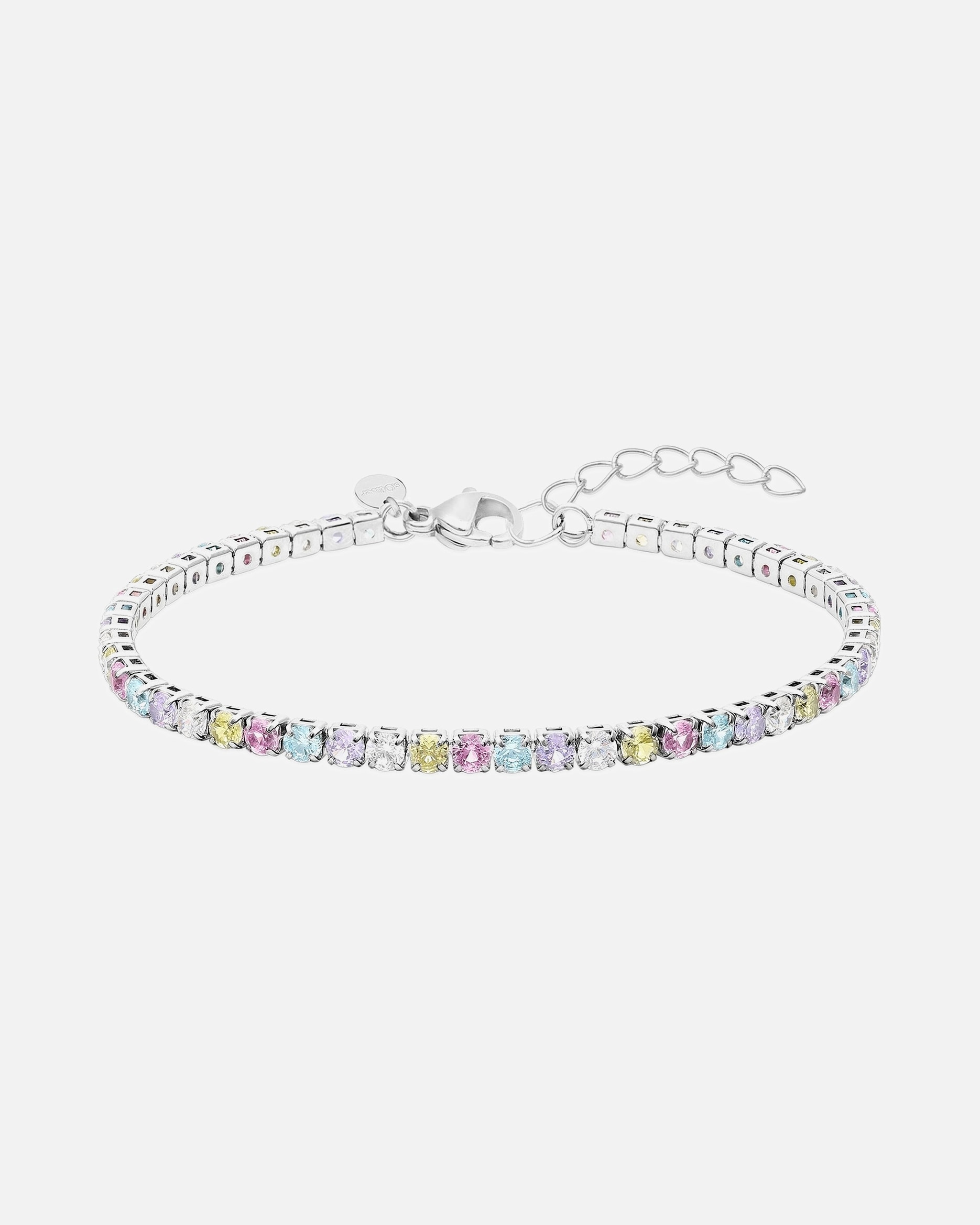 Armband für Weiblich s.Oliver Armband Edelstahl, Farbstein mehrfarbig, silber