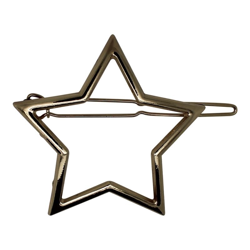 SOHO Star Metall Haarspange Gold Hellbraun