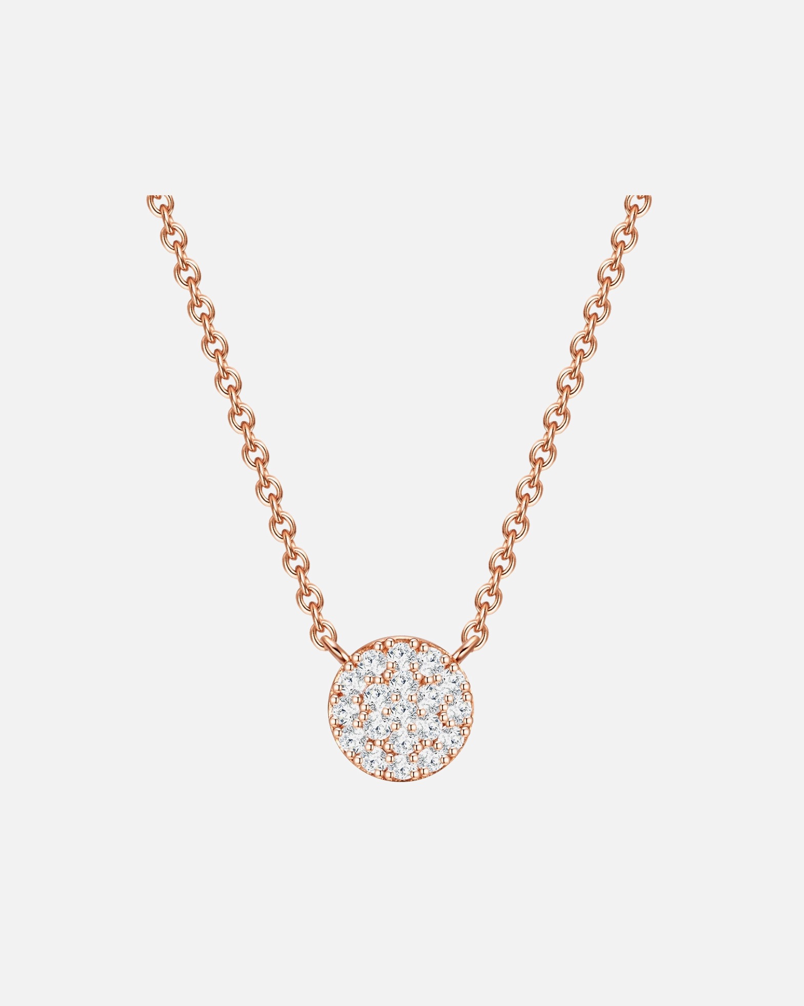 Halskette für Weiblich Glanzstücke München Halskette Sterling Silber Zirkonia in Roségold 40,0 cm Basiskette + 5,0 cm Verlängerung