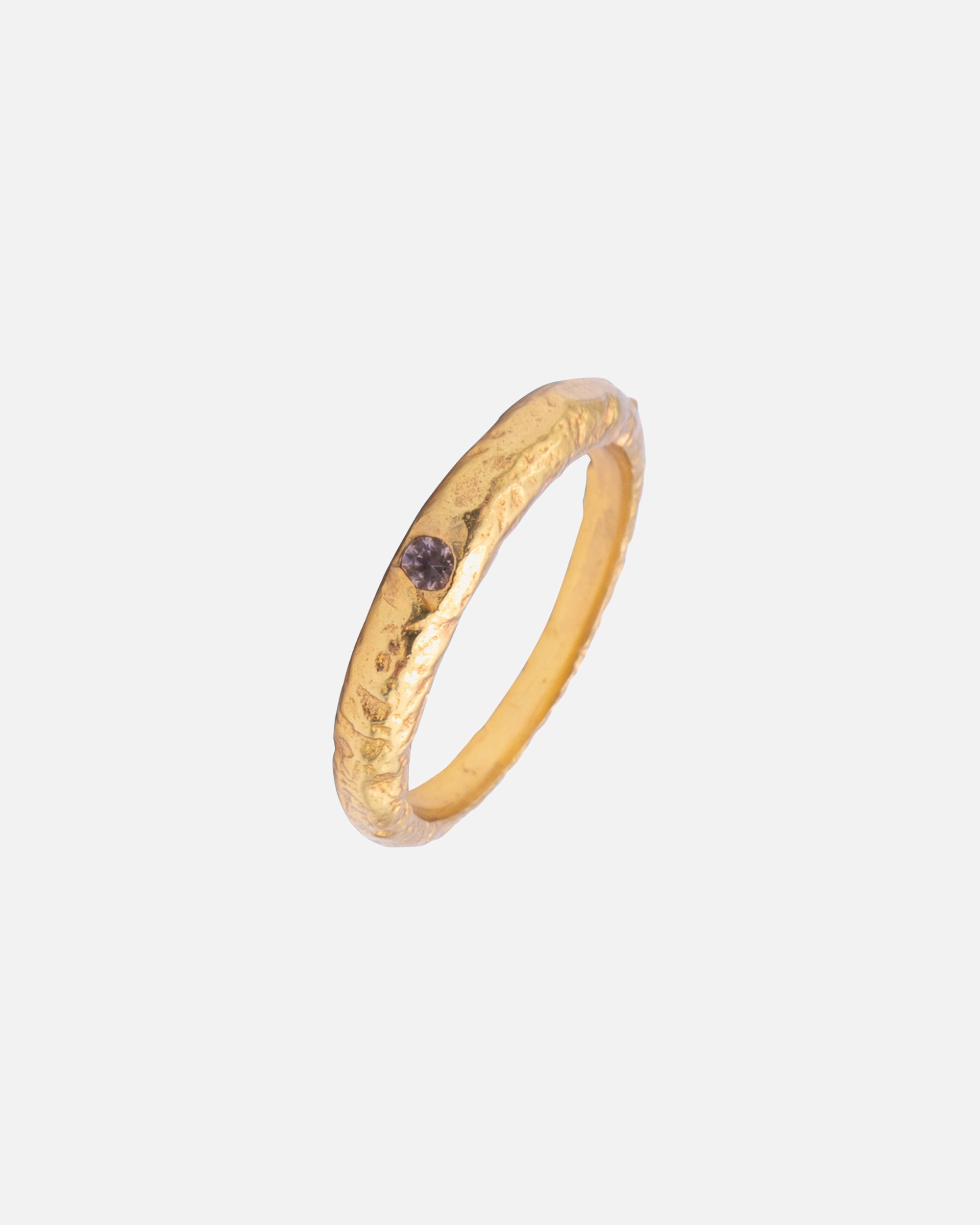 Ring für Weiblich Haze & Glory Default Brand Line Bandring gehämmert Lolit - Unity 925 Silber 52