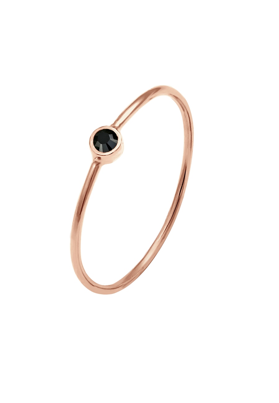 Elli Stapelring Basic 925 Silber, mit Kristallen von Swarovski 46 Damen