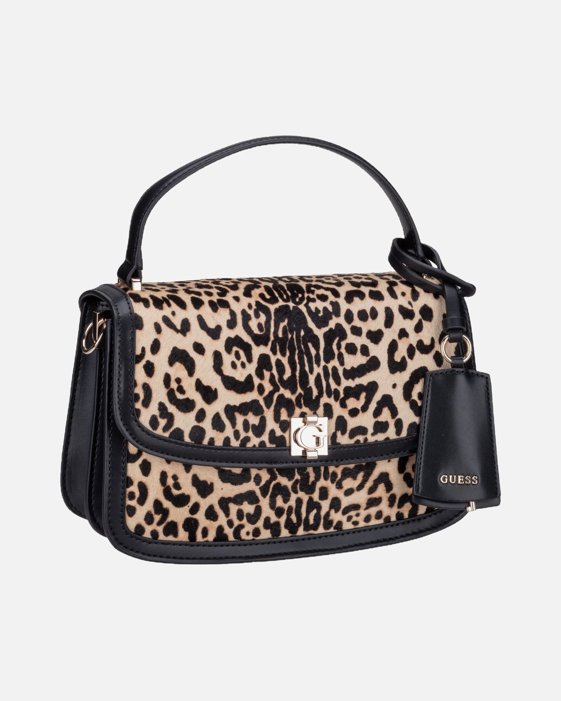 Handtasche für Weiblich Guess Handtasche Audrey Convertible Flap Leopard
