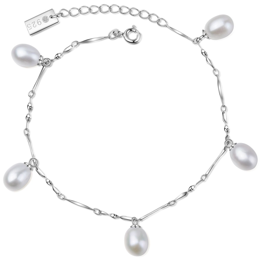 Ailoria MAIKO Armband Silber/weiße Perle onesize Damen