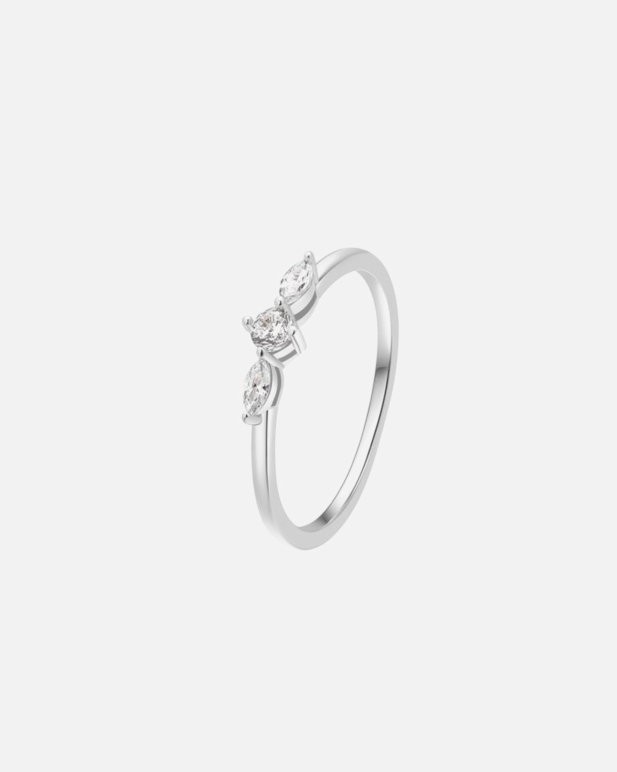 Ring für Weiblich Hey Happiness Default Brand Line Schmaler Nexus-Ring aus 925er Sterlingsilber rosevergoldet 54