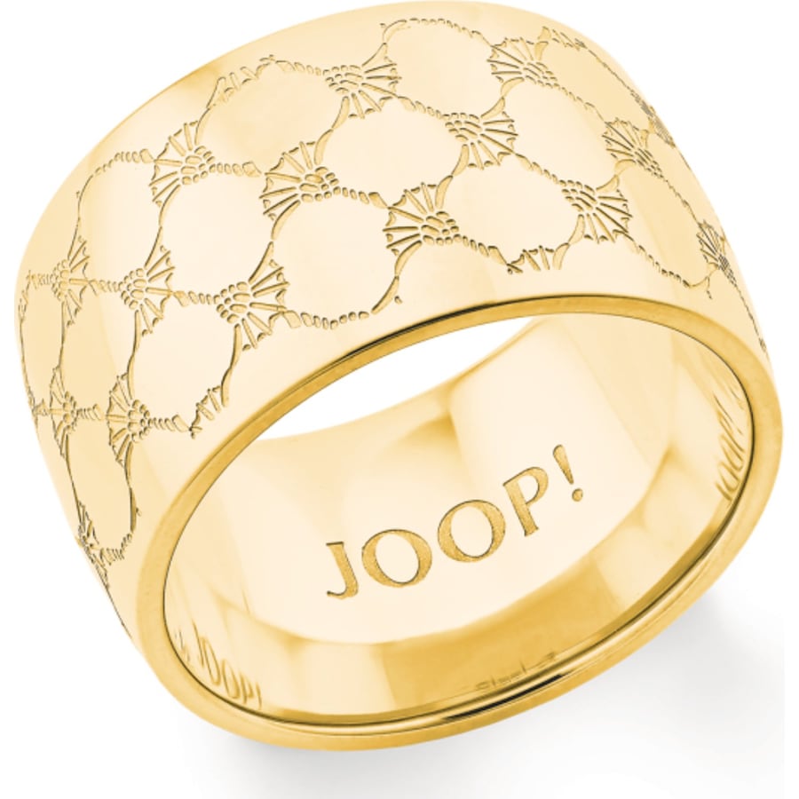 JOOP! Herrenring Edelstahl 56 Weiss Damen