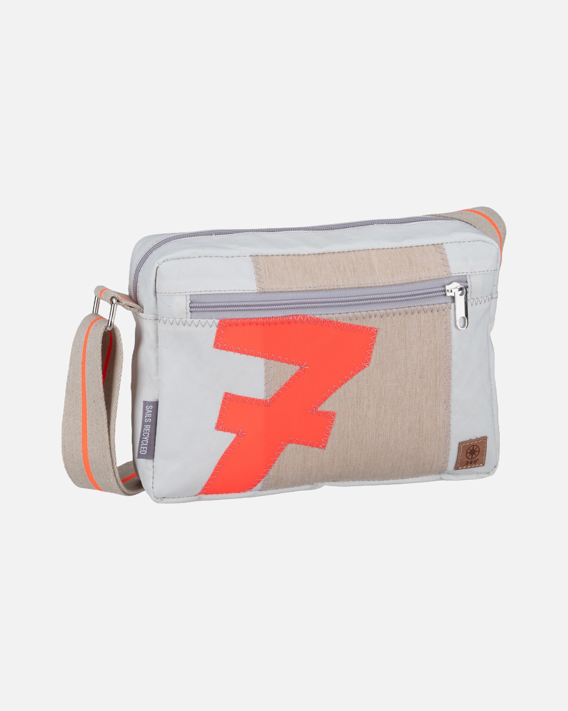 Rucksack für Unisex 360Grad Bodybag Fender Weiss/Sand/Zahl Orange