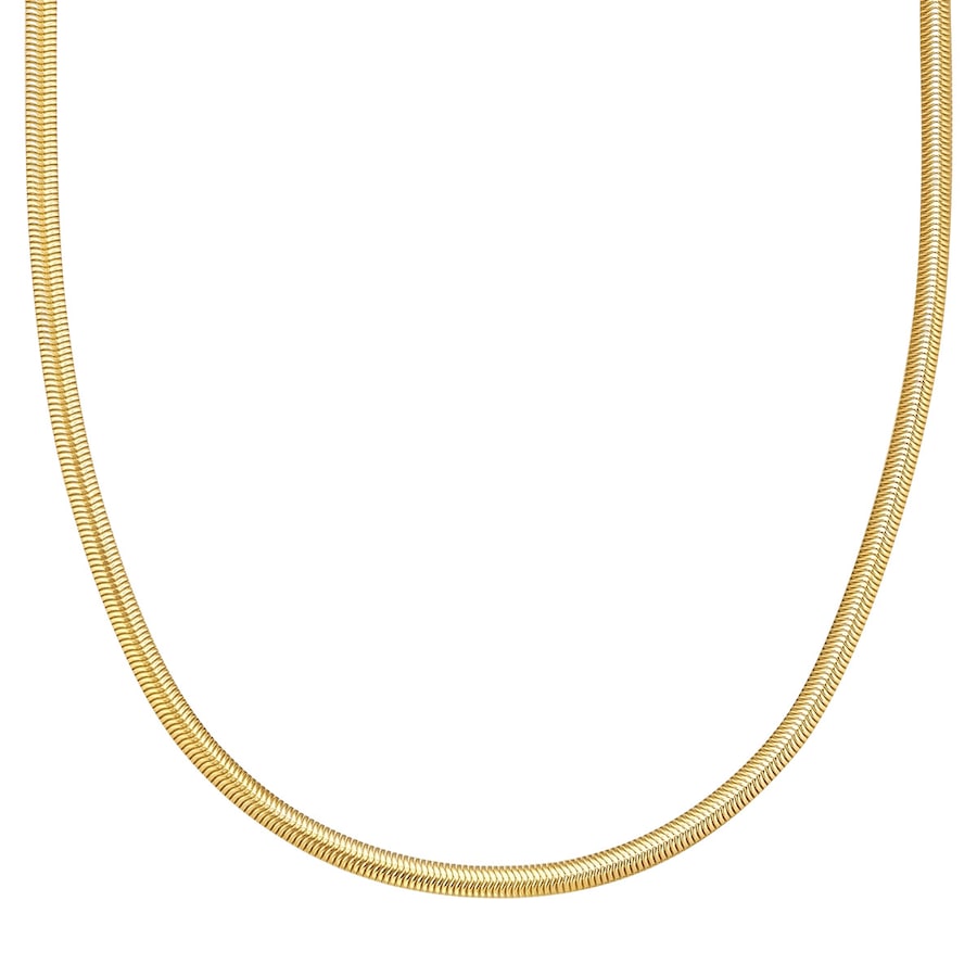Glanzstücke München Halskette aus Sterling Silber in gelbgold 40,0 cm Basiskette + 5,0 Verlängerung Damen