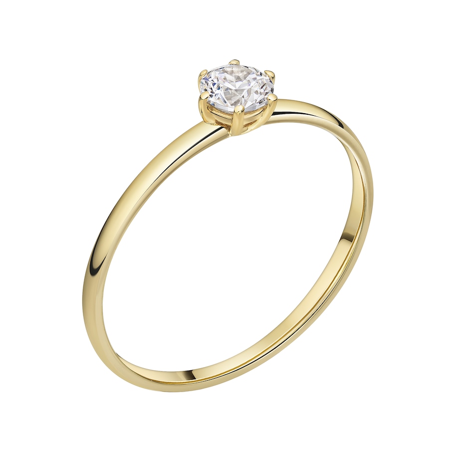 Celesta Ring 375/- Gold Zirkonia weiß 060 (19,1) Damen