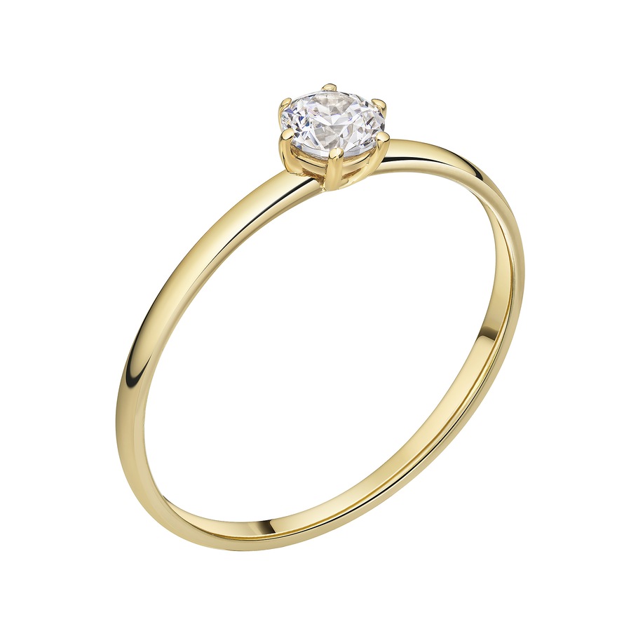 Celesta Ring 375/- Gold Zirkonia weiß 062 (19,7) Damen