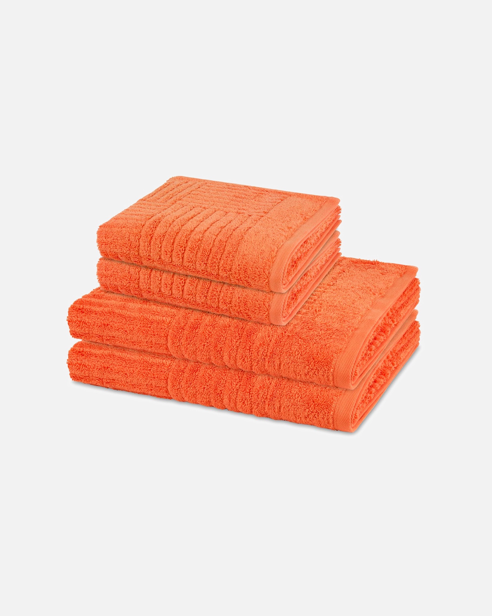 Handtuch für Unisex ROSS Handtuch-Set Carre (4-teilig) Orange