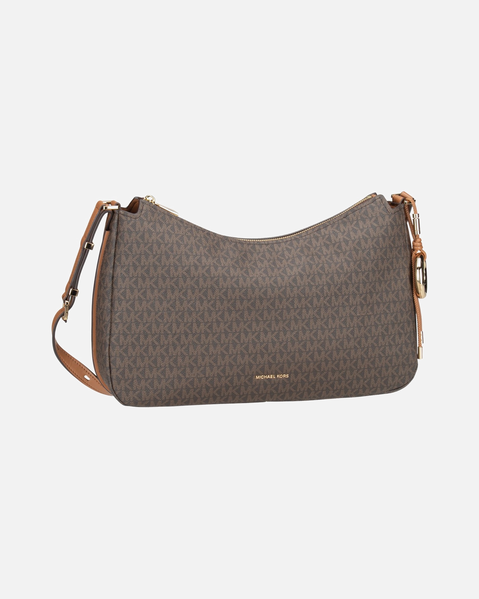 Handtasche für Weiblich Michael Kors Default Brand Line Handtasche Nolita MD TZ Hobo Shoulder MK Brown/Acorn