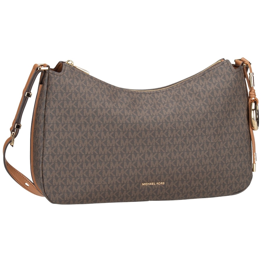 Michael Kors Handtasche Nolita MD TZ Hobo Shoulder MK Brown/Acorn Braun Damen