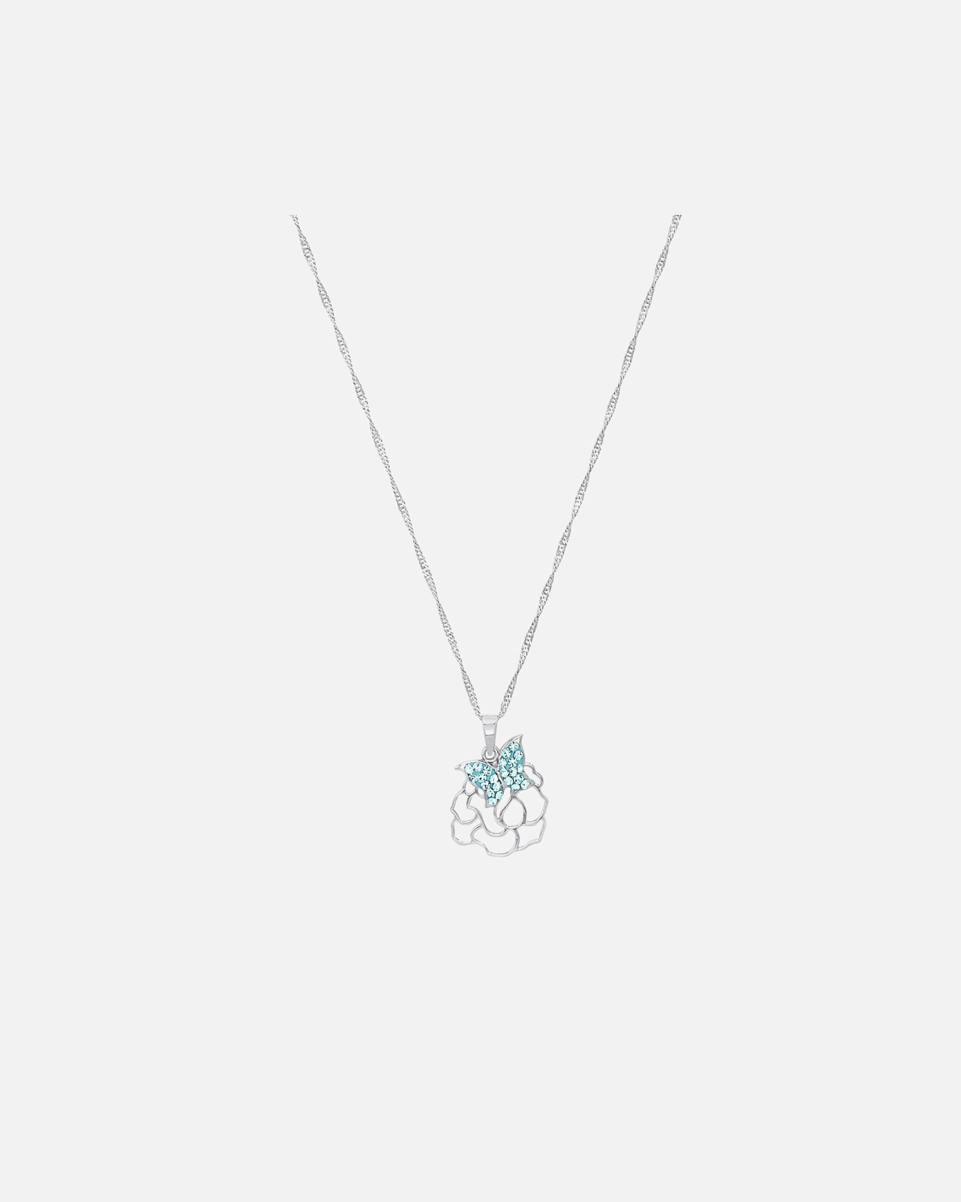 Halskette für Weiblich amor Kette mit Anhänger Blau