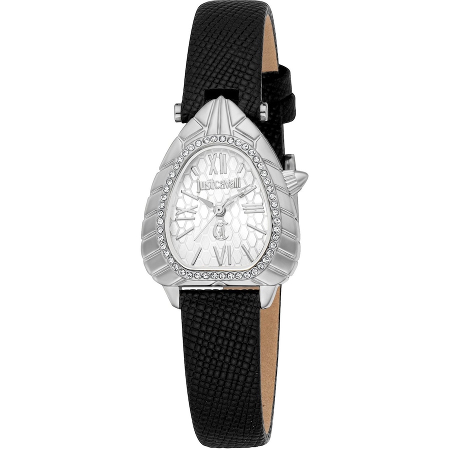 Roberto Cavalli Damenuhr Edelstahl schwarz Damen