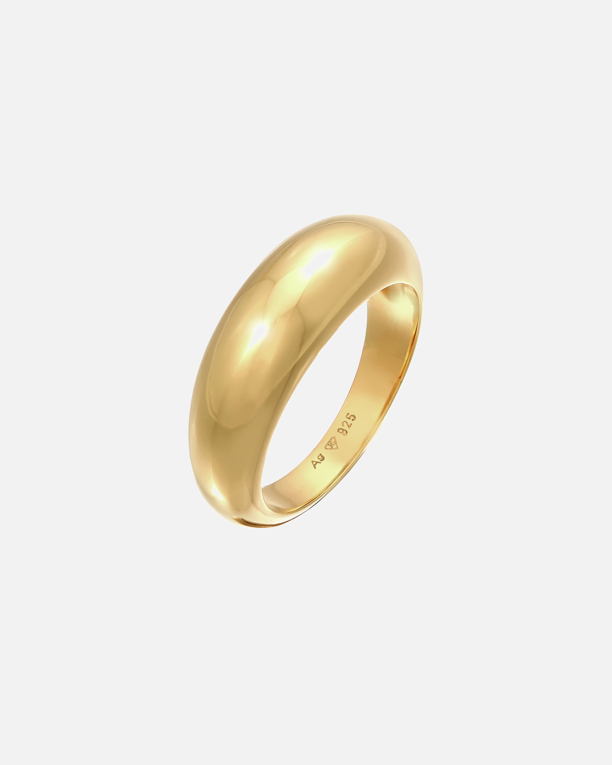 Ring für Weiblich Elli PREMIUM Bandring Stapelring Chunky 925er Silber rhodiniert 52
