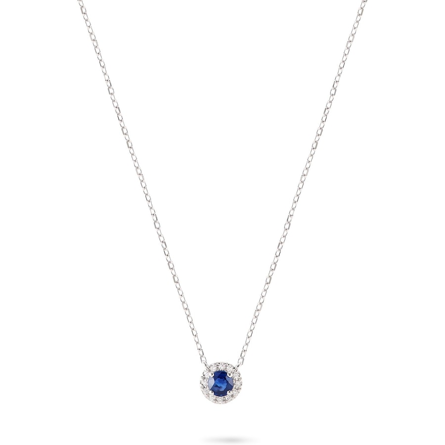 CHRIST Kette 585er Weißgold blau Damen
