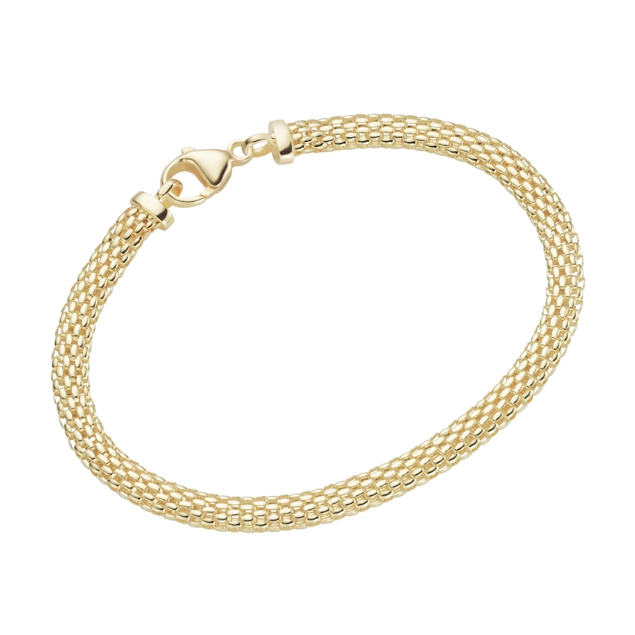 Smart Jewel Armband Mesh-Optik, Silber 925 Gold Damen