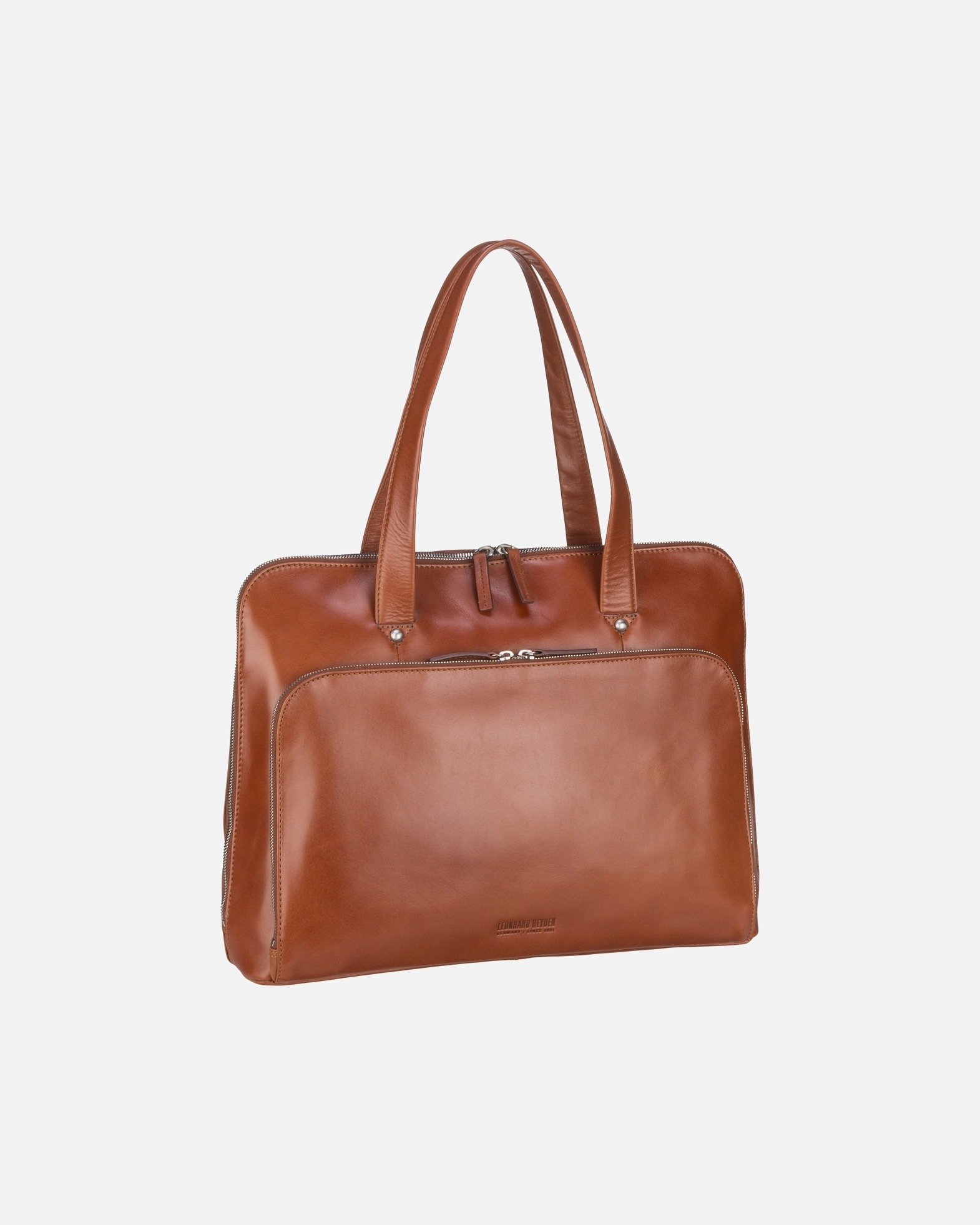 Laptoptasche für Weiblich Leonhard Heyden Aktentasche Cambridge 5257 Cognac
