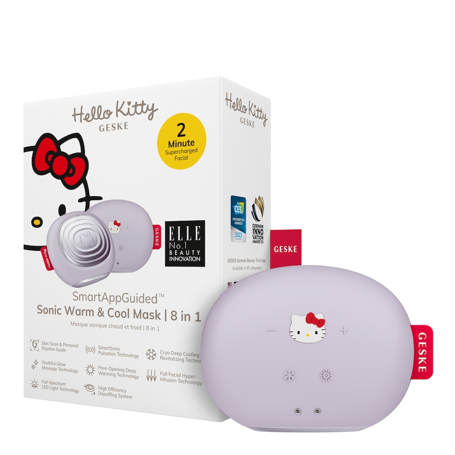 Geske SmartAppGuided Sonic Warm & Cool Mask | 8 in 1 Hello Kitty Purple