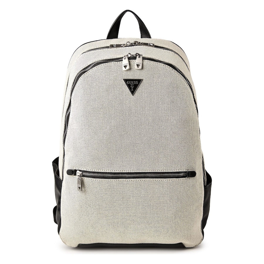 Guess Torino Business-Rucksack 40 cm Laptopfach black-white Grau Herren