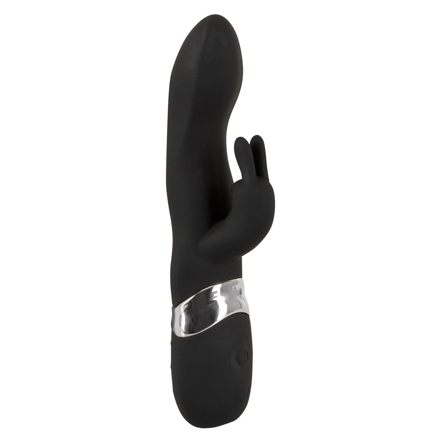 Sweet Smile Vibrator mit Klitorisreizer Rechargeable Rabbit Vibe schwarz