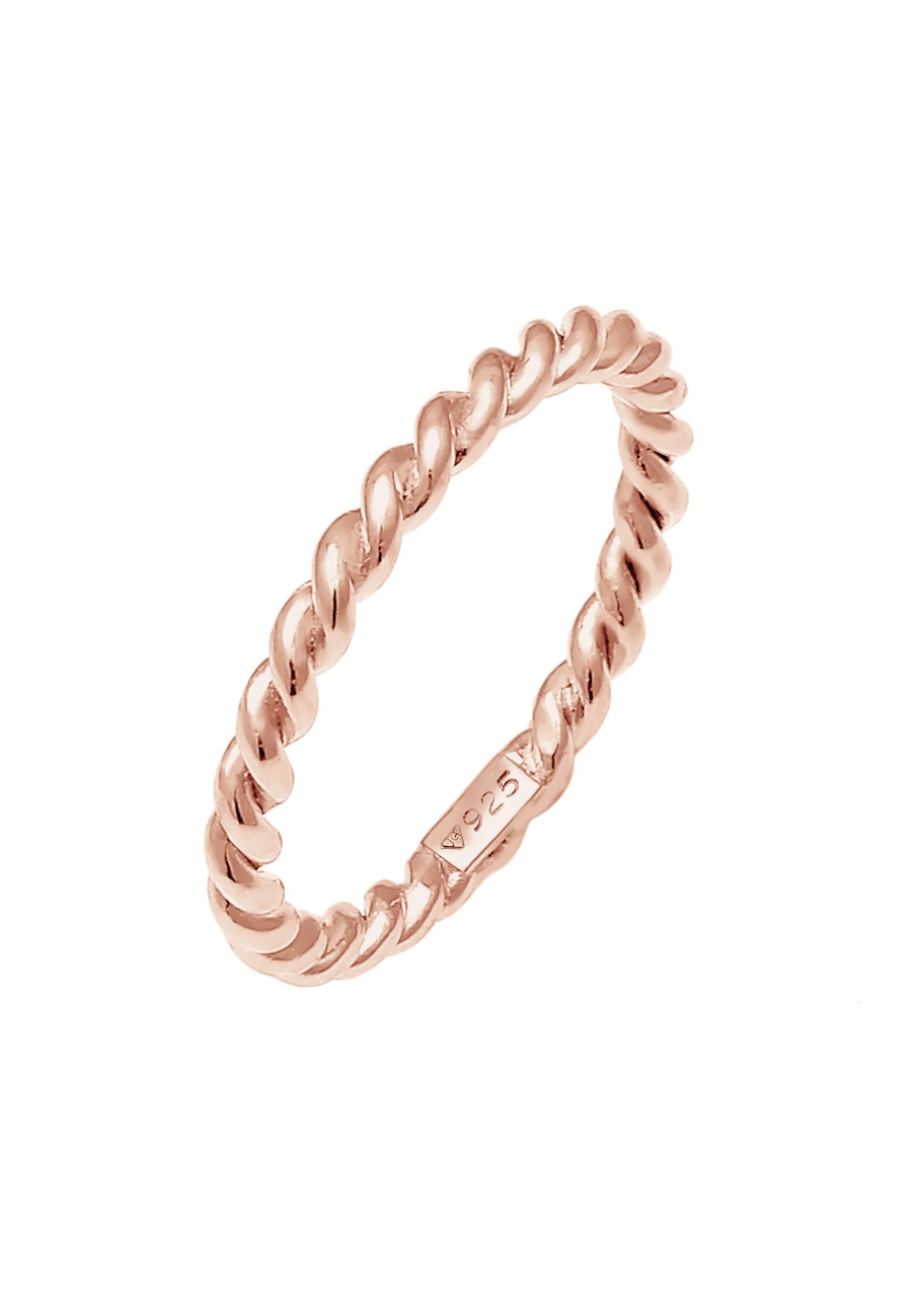 Nenalina Twisted Gedreht Basic Schlicht Trend 925 Silber 54 Damen