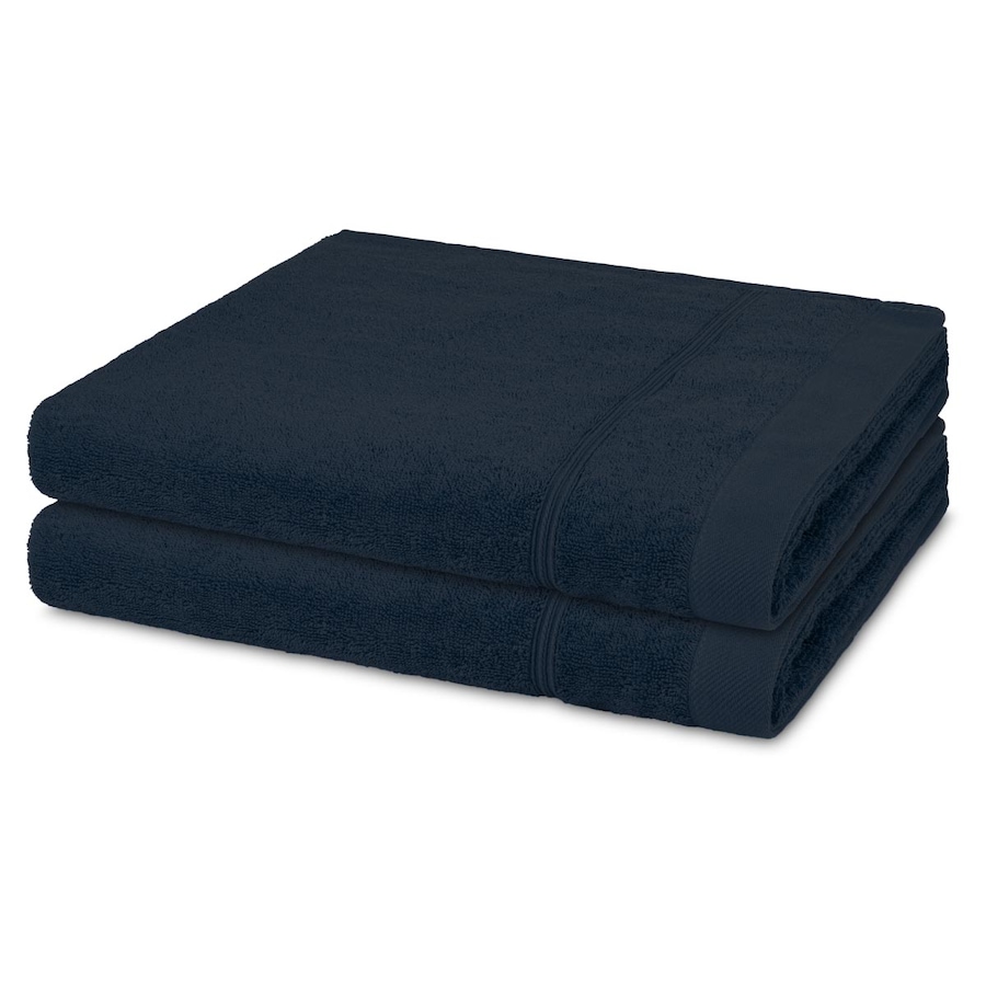 ROSS Duschtuch-Set Rubin (2er Set) Denim Schwarz