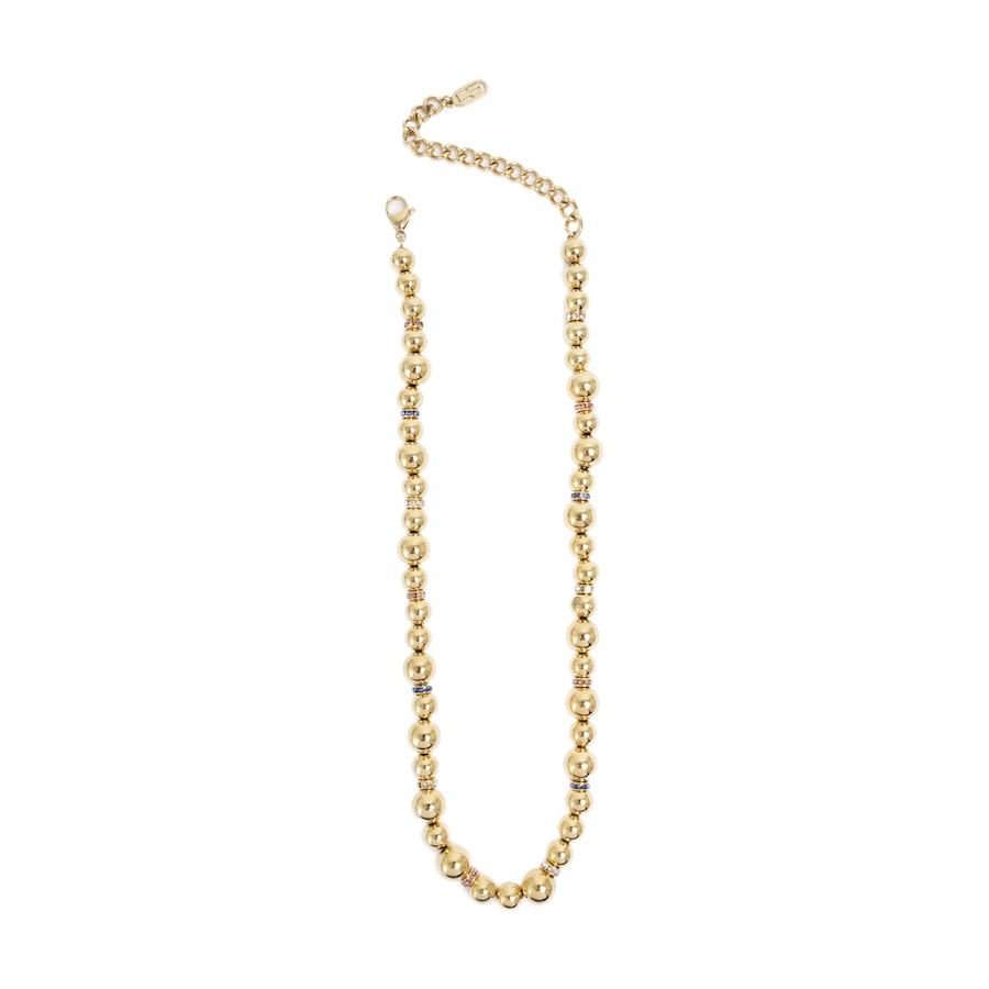 A&C Oslo – Nordic Design Jewellery Kette mit Anhänger 'Tone Damli - Smooth' multi color Silber Damen